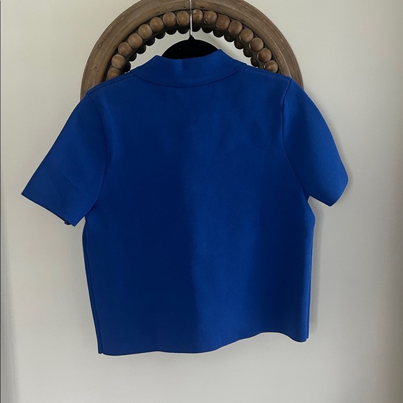 Zara Knit Cardigan Top with Beaded Buttons Size M - Picture 3 of 5